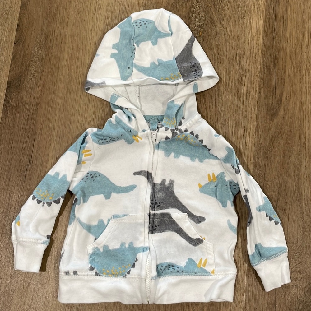 5 for $20 🌟 Baby Dino light-weight sweatshirt‎ with hood (3months)